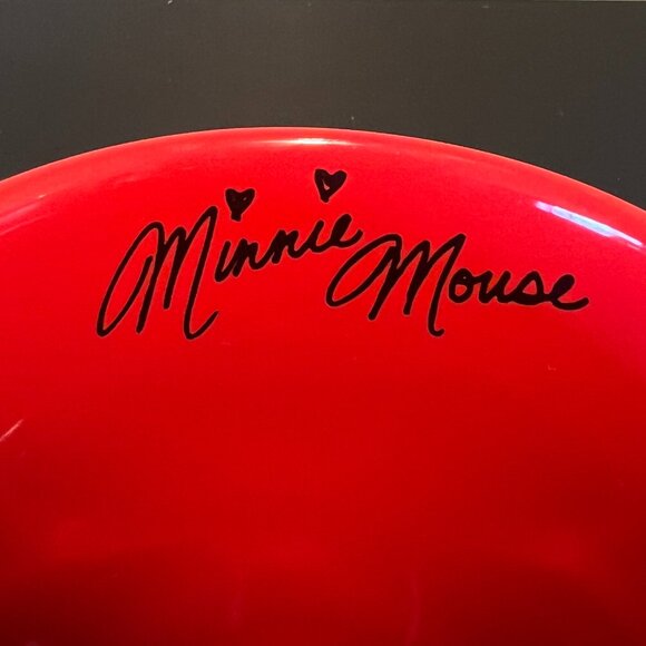 Disney Embossed MINNIE MOUSE Polka Dot Bow Mug ~ Black & Red w/ White Polka Dots - Picture 6 of 10